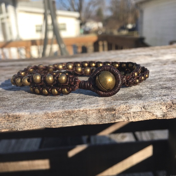 Anthropologie Beaded Macrame Cuff! EUC! - Picture 2 of 5